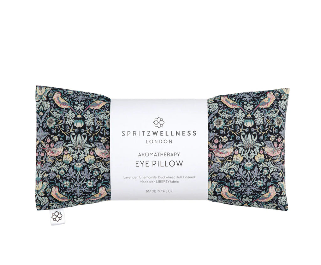 Aromatherapy Liberty Print Eye Pillow - Strawberry Thief Grey